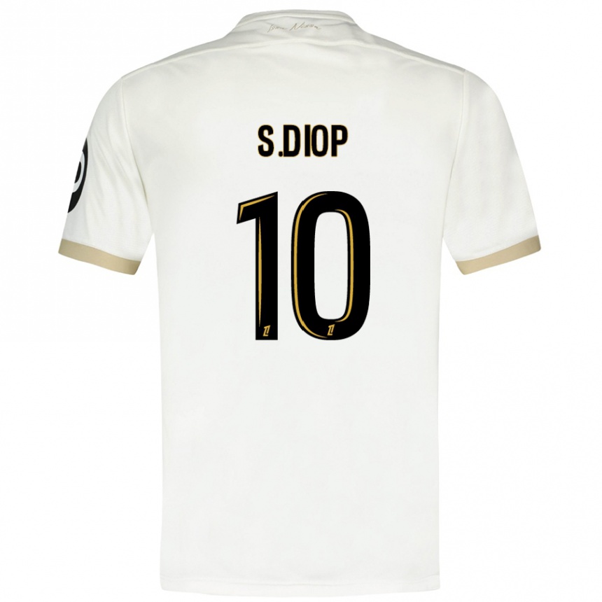 Men Football Sofiane Diop #10 White Gold Away Jersey 2024/25 T-Shirt Nz