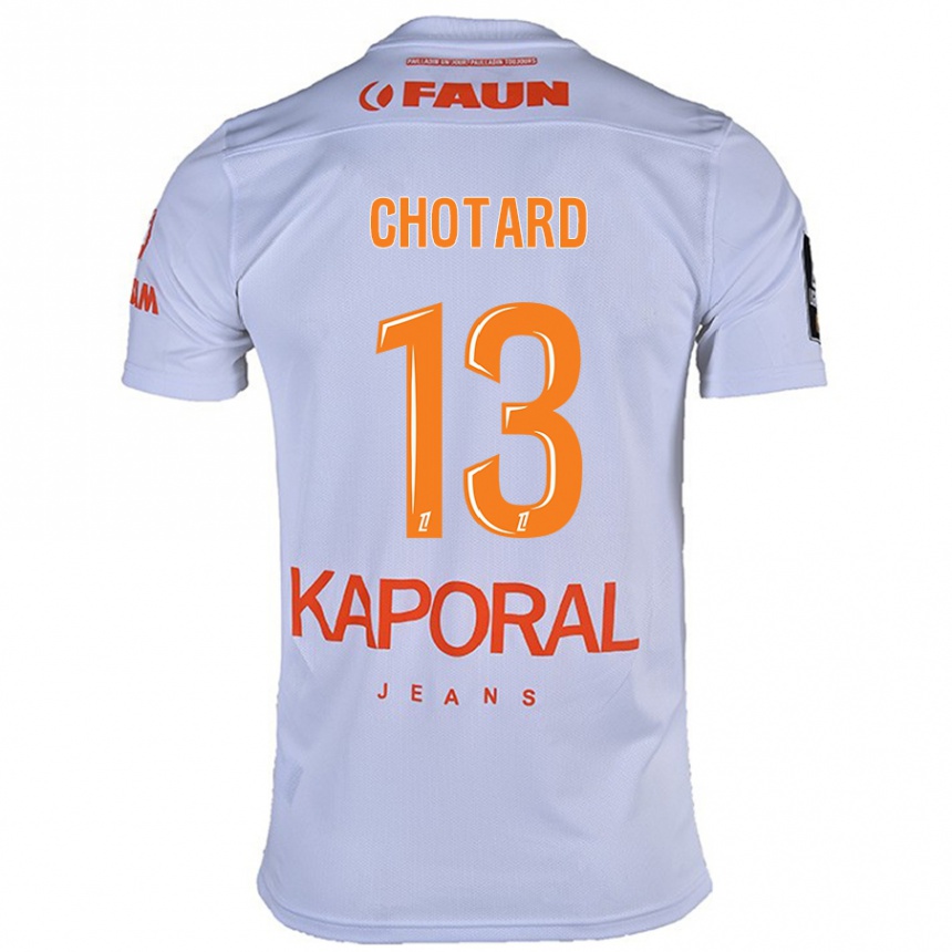 Men Football Joris Chotard #13 White Away Jersey 2024/25 T-Shirt Nz