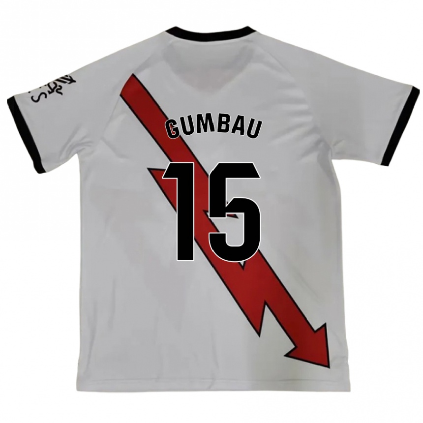 Men Football Gerard Gumbau #15 Red Away Jersey 2024/25 T-Shirt Nz