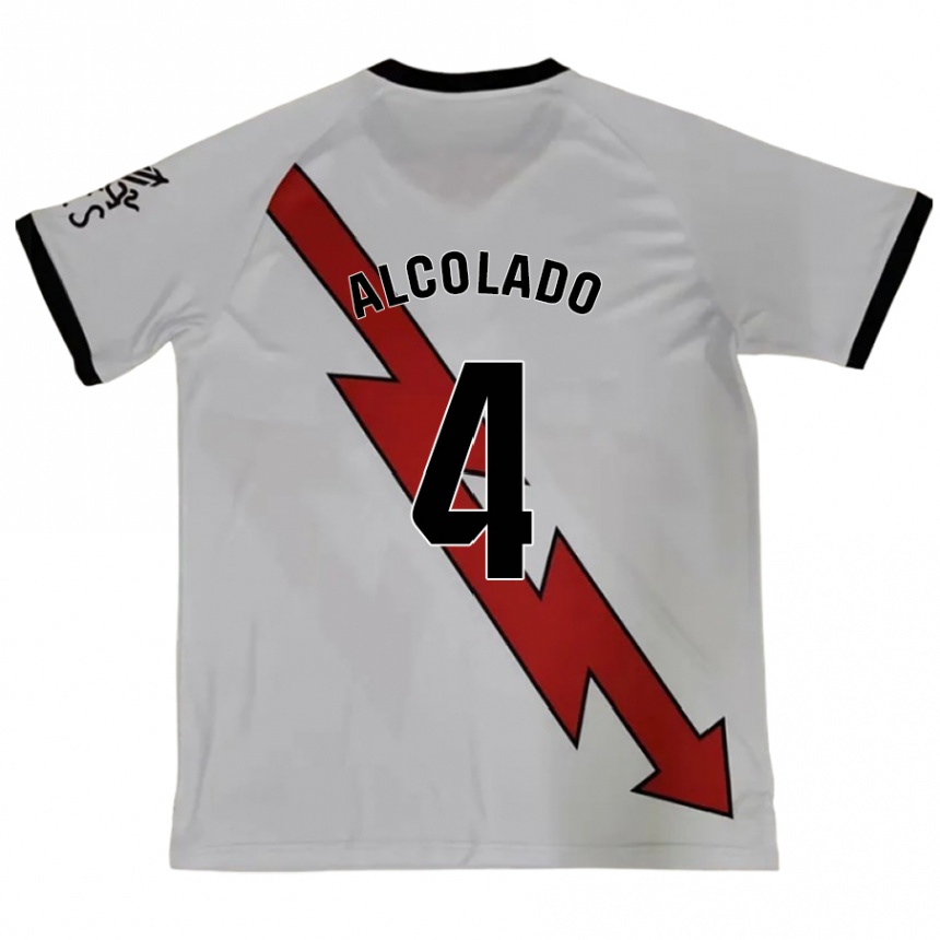 Men Football Jaime Alcolado #4 Red Away Jersey 2024/25 T-Shirt Nz