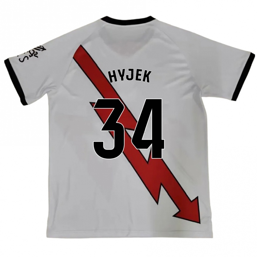 Men Football David Hyjek #34 Red Away Jersey 2024/25 T-Shirt Nz