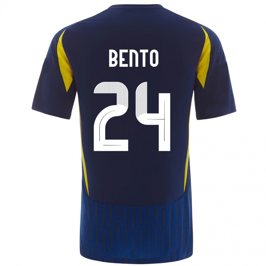 Men Football Bento #24 Blue Yellow Away Jersey 2024/25 T-Shirt Nz