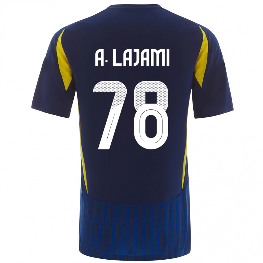 Men Football Ali Lajami #78 Blue Yellow Away Jersey 2024/25 T-Shirt Nz