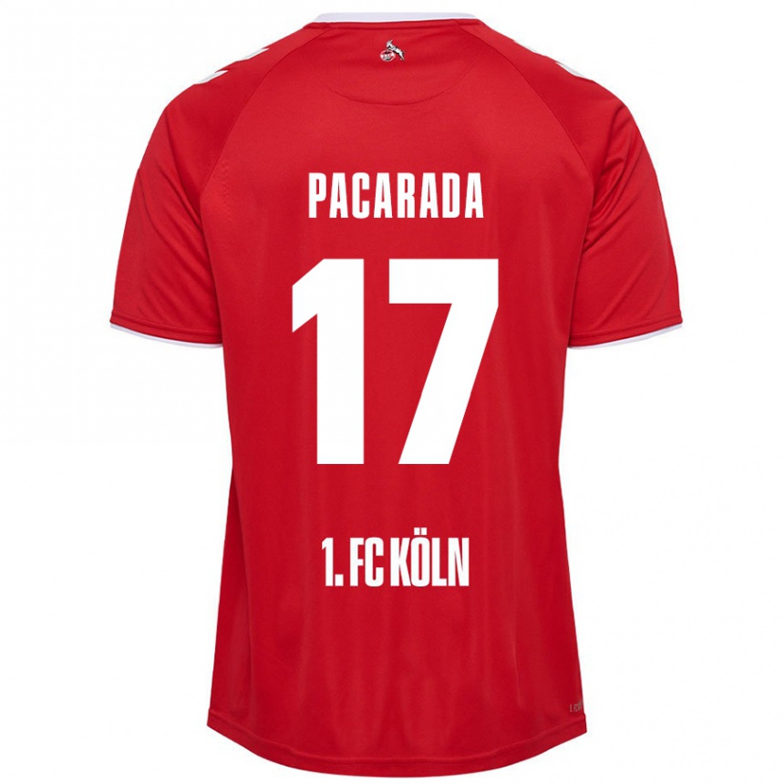 Men Football Leart Paçarada #17 Red White Away Jersey 2024/25 T-Shirt Nz