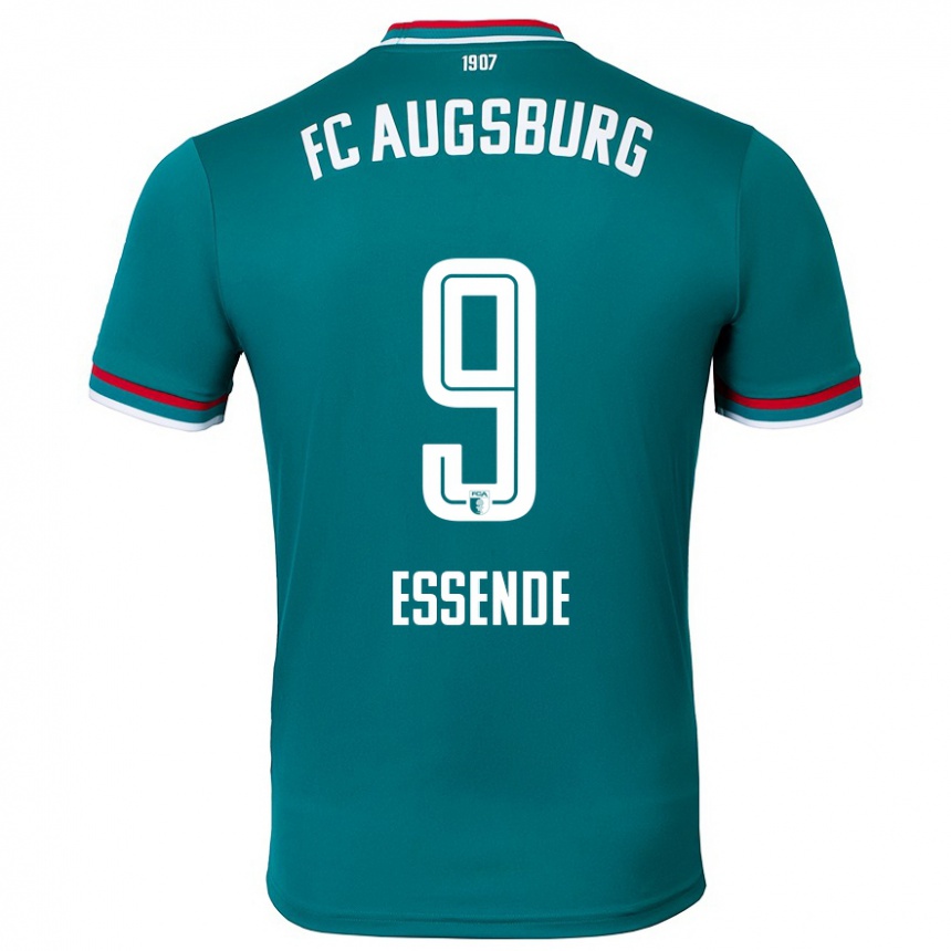 Men Football Samuel Essende #9 Dark Green Away Jersey 2024/25 T-Shirt Nz