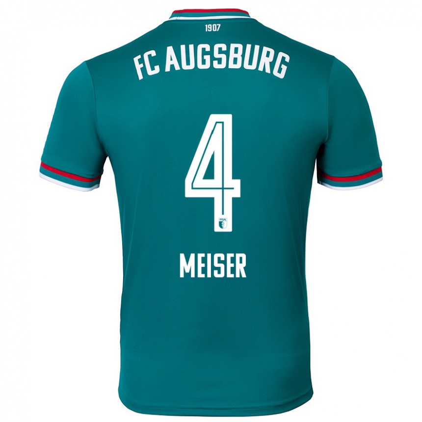 Men Football Felix Meiser #4 Dark Green Away Jersey 2024/25 T-Shirt Nz