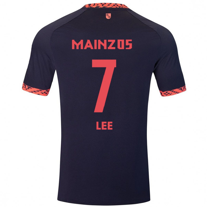 Men Football Jae-Sung Lee #7 Blue Coral Red Away Jersey 2024/25 T-Shirt Nz