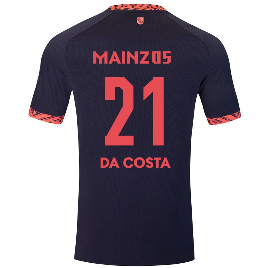 Men Football Danny Da Costa #21 Blue Coral Red Away Jersey 2024/25 T-Shirt Nz