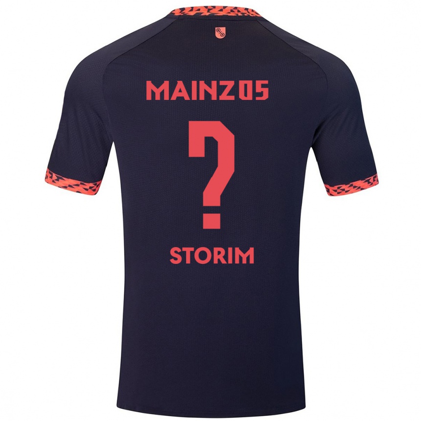 Men Football Max Storim #0 Blue Coral Red Away Jersey 2024/25 T-Shirt Nz