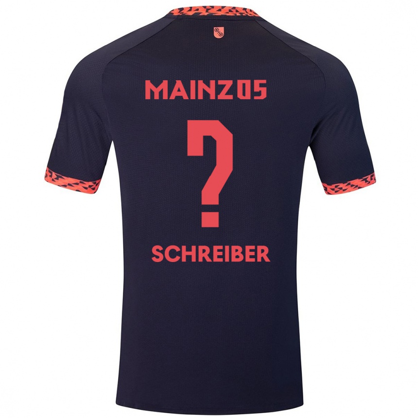 Men Football Philipp Schreiber #0 Blue Coral Red Away Jersey 2024/25 T-Shirt Nz