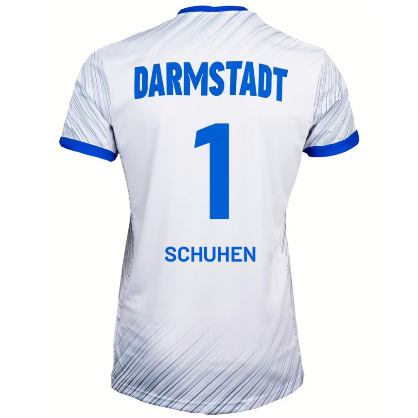 Men Football Marcel Schuhen #1 White Blue Away Jersey 2024/25 T-Shirt Nz