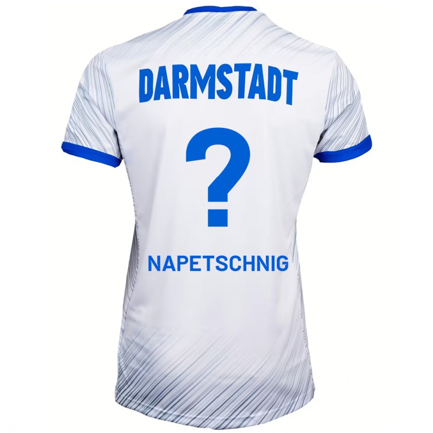 Men Football Raphael Napetschnig #0 White Blue Away Jersey 2024/25 T-Shirt Nz