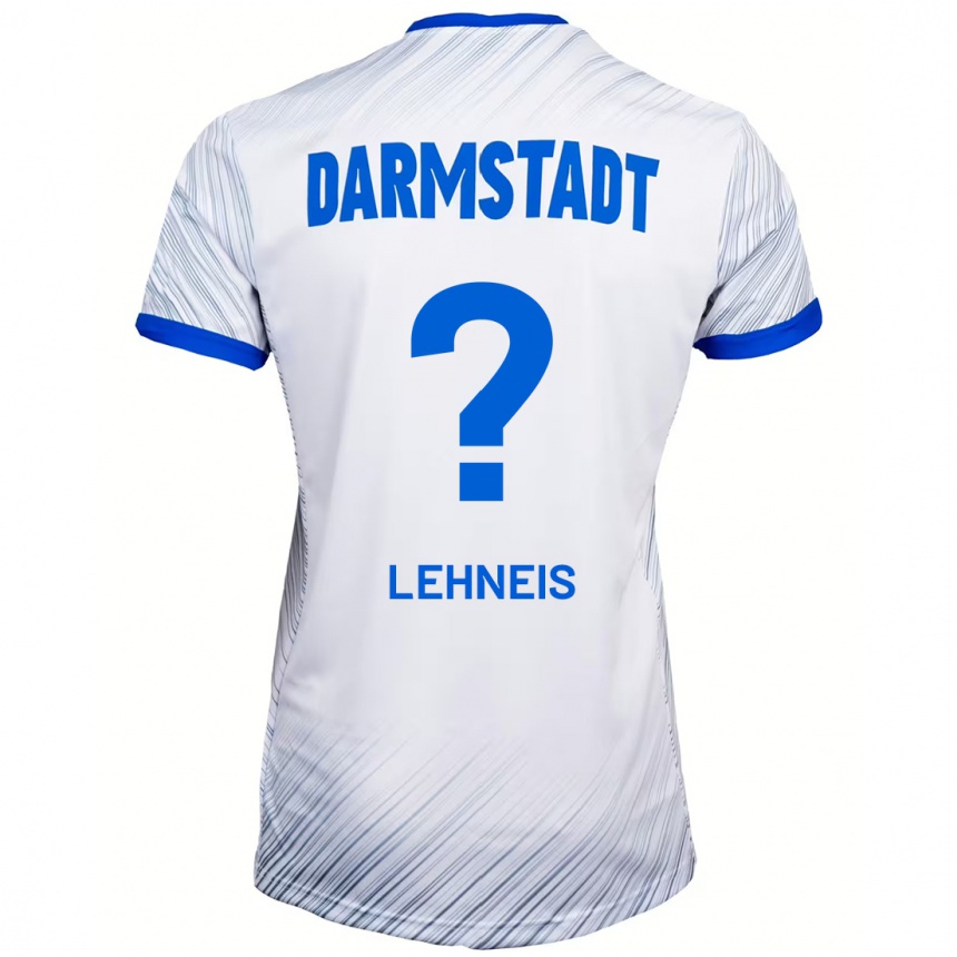 Men Football Daniel Lehneis #0 White Blue Away Jersey 2024/25 T-Shirt Nz