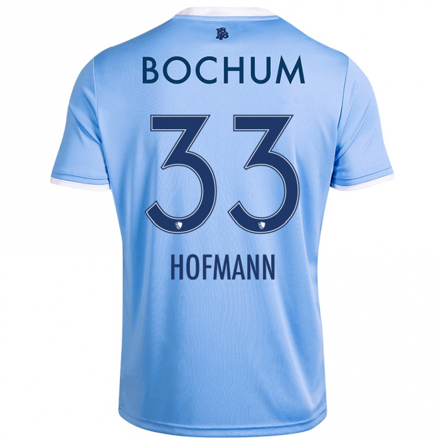 Men Football Philipp Hofmann #33 Sky Blue Away Jersey 2024/25 T-Shirt Nz