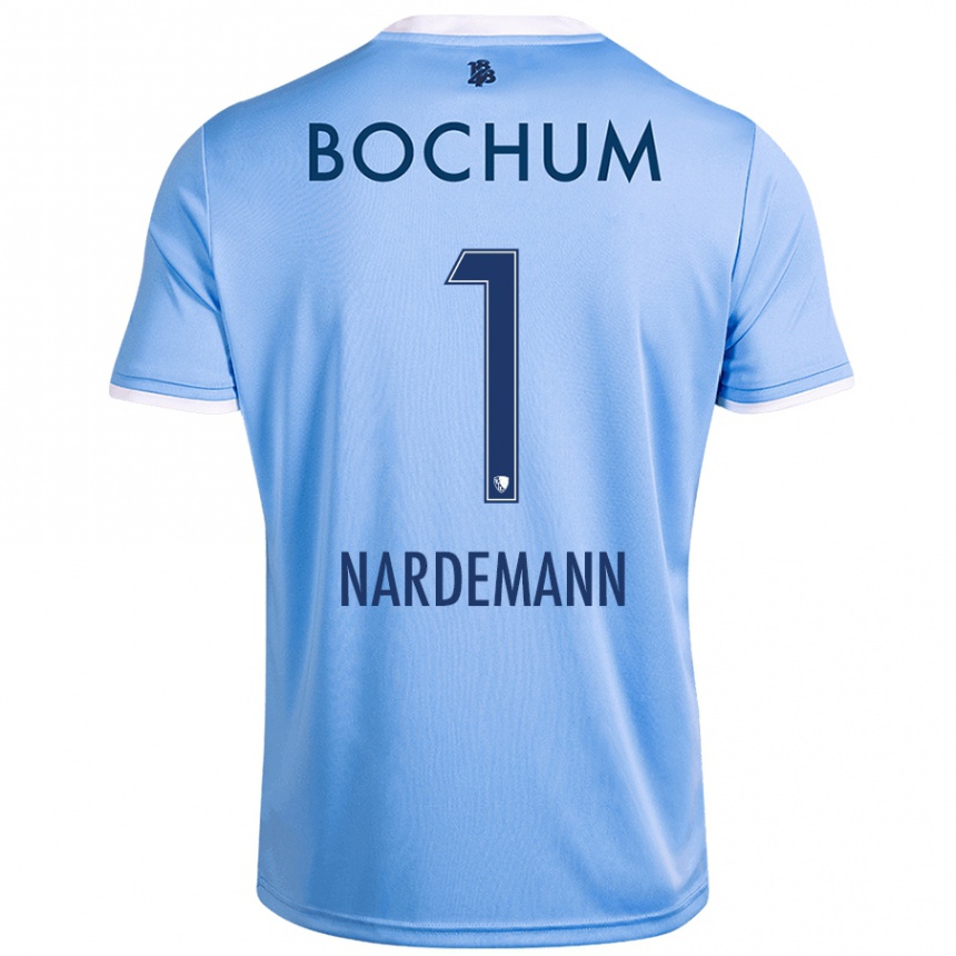 Men Football Kari Närdemann #1 Sky Blue Away Jersey 2024/25 T-Shirt Nz