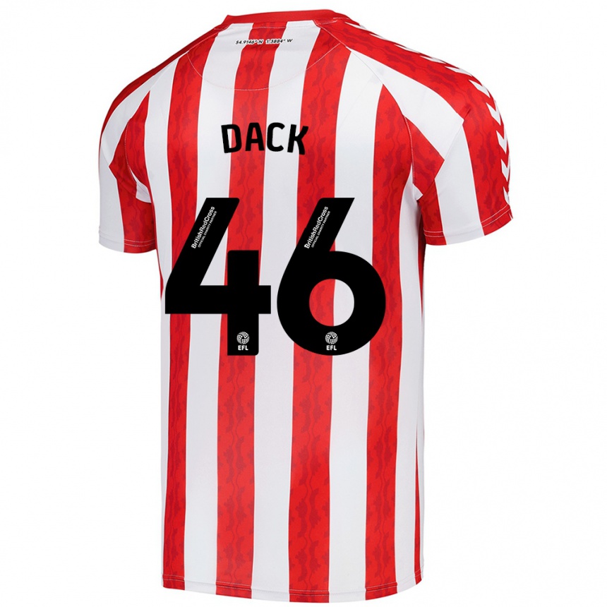 Women Football Bradley Dack #46 Red White Home Jersey 2024/25 T-Shirt Nz