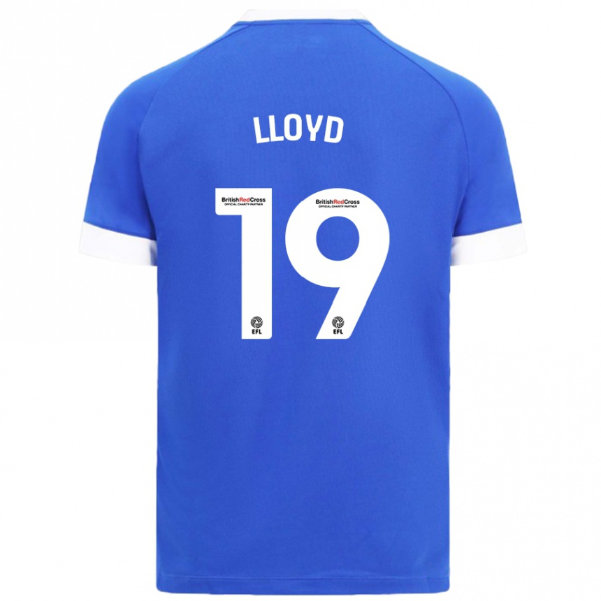 Women Football Madison Lloyd #19 Sky Blue Home Jersey 2024/25 T-Shirt Nz