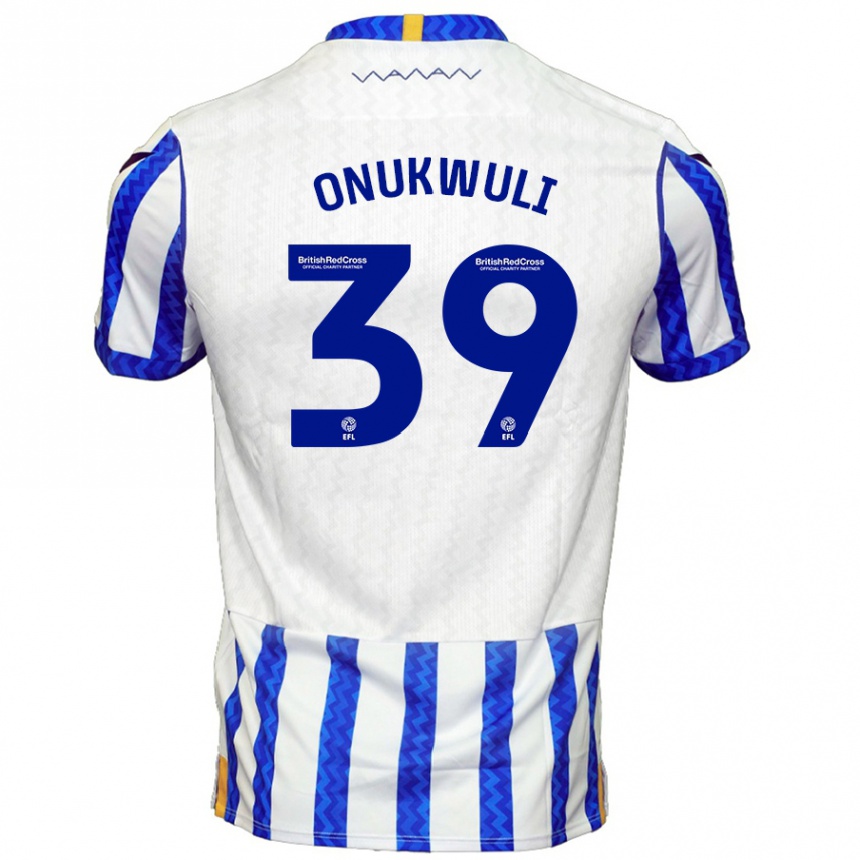 Women Football Favour Onukwuli #39 Blue White Home Jersey 2024/25 T-Shirt Nz