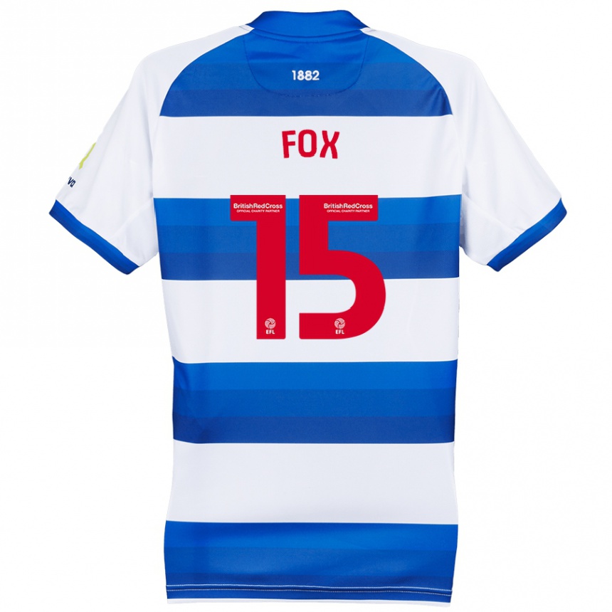 Women Football Morgan Fox #15 White Blue Home Jersey 2024/25 T-Shirt Nz