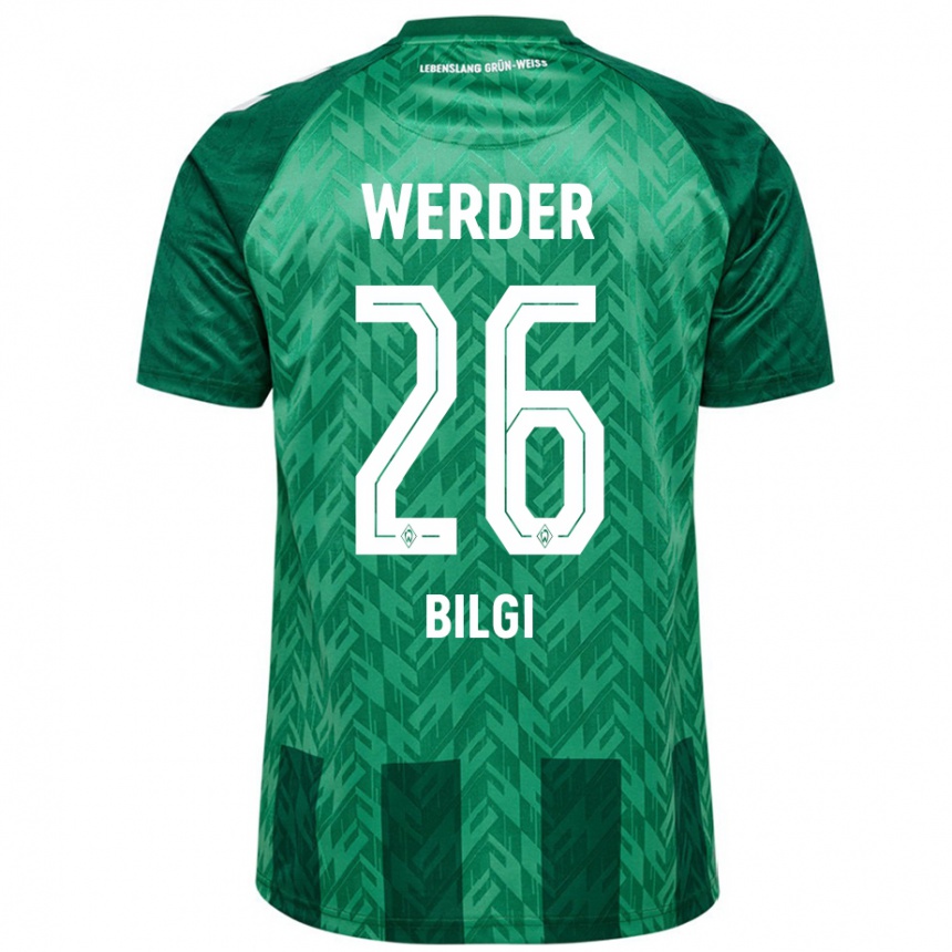 Women Football Süleyman Bilgi #26 Green Home Jersey 2024/25 T-Shirt Nz