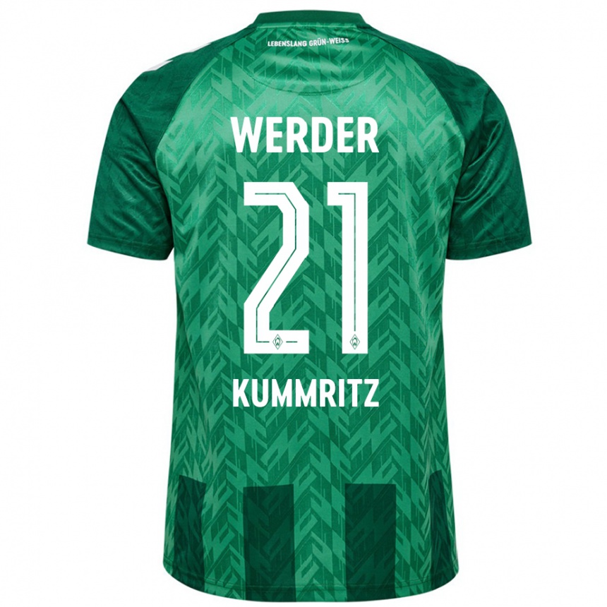 Women Football Liam Kümmritz #21 Green Home Jersey 2024/25 T-Shirt Nz