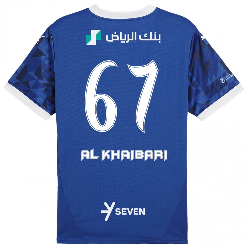 Women Football Mohammed Al-Khaibari #67 Dark Blue White Home Jersey 2024/25 T-Shirt Nz