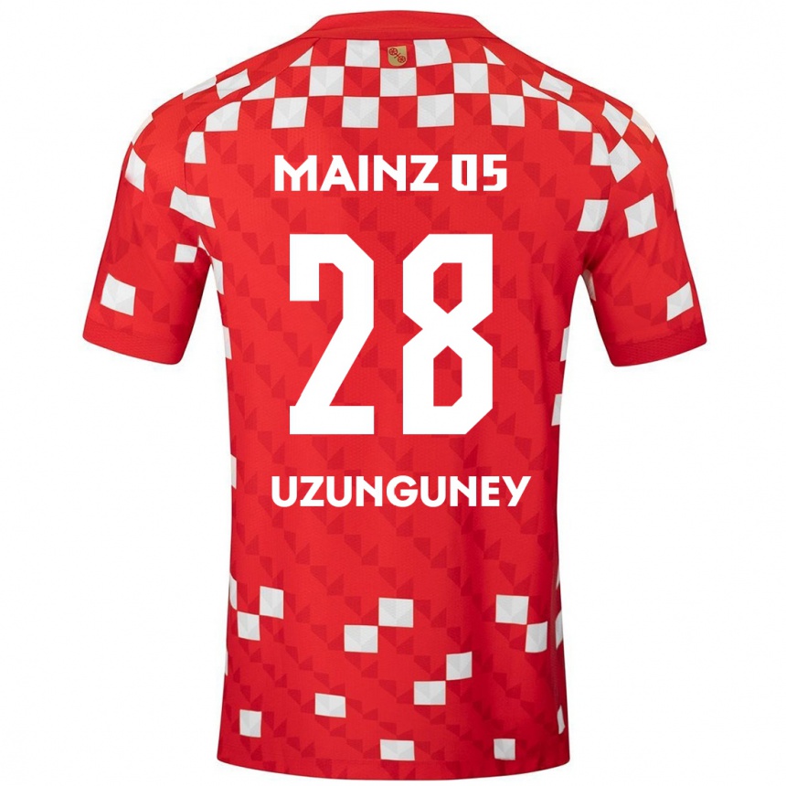 Women Football Ebru Uzungüney #28 White Red Home Jersey 2024/25 T-Shirt Nz