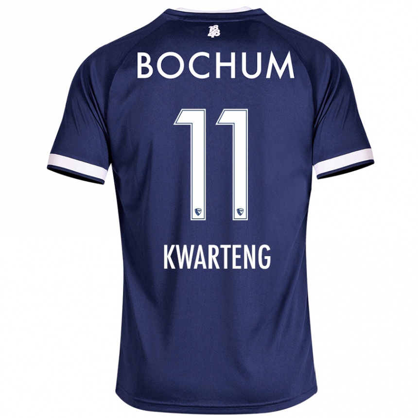 Women Football Moritz-Broni Kwarteng #11 Dark Blue Home Jersey 2024/25 T-Shirt Nz