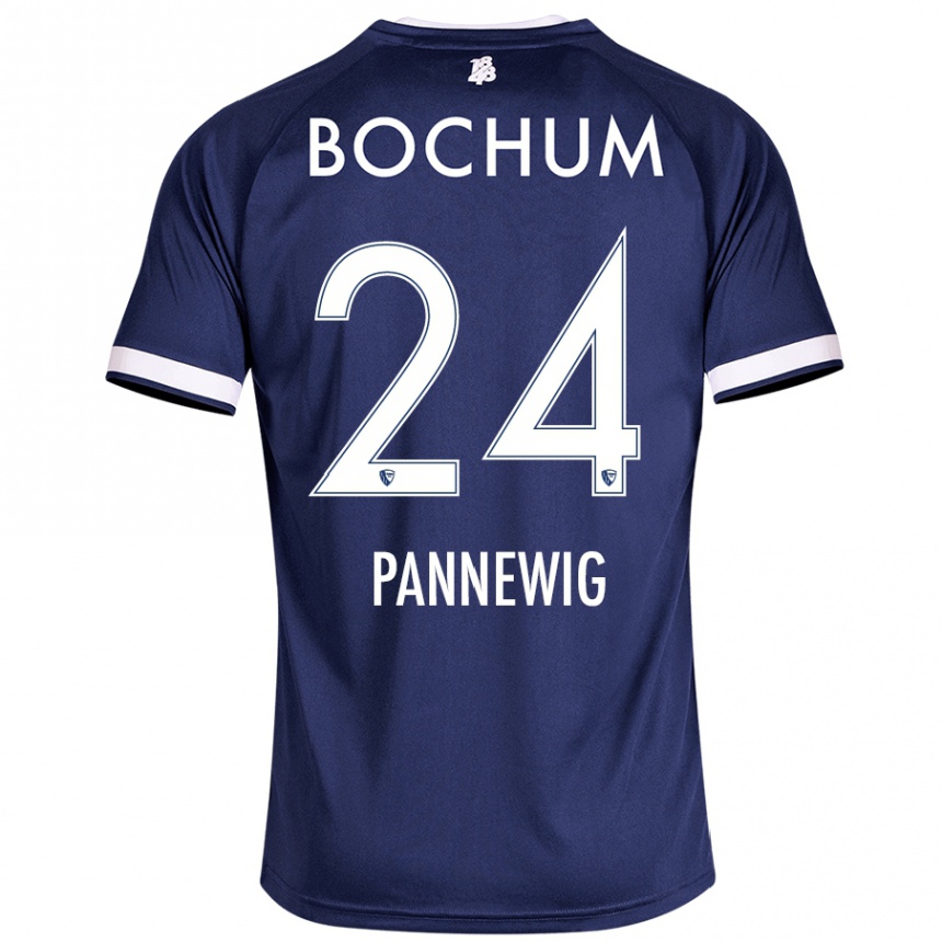 Women Football Mats Pannewig #24 Dark Blue Home Jersey 2024/25 T-Shirt Nz