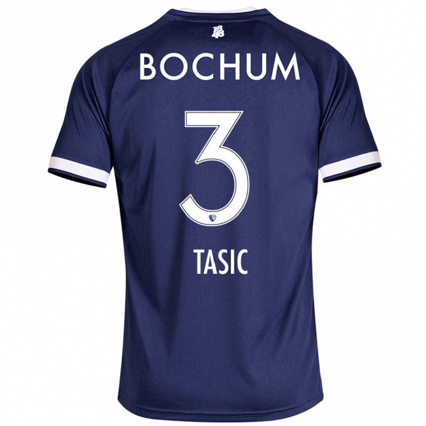 Women Football Stevan Tasic #3 Dark Blue Home Jersey 2024/25 T-Shirt Nz