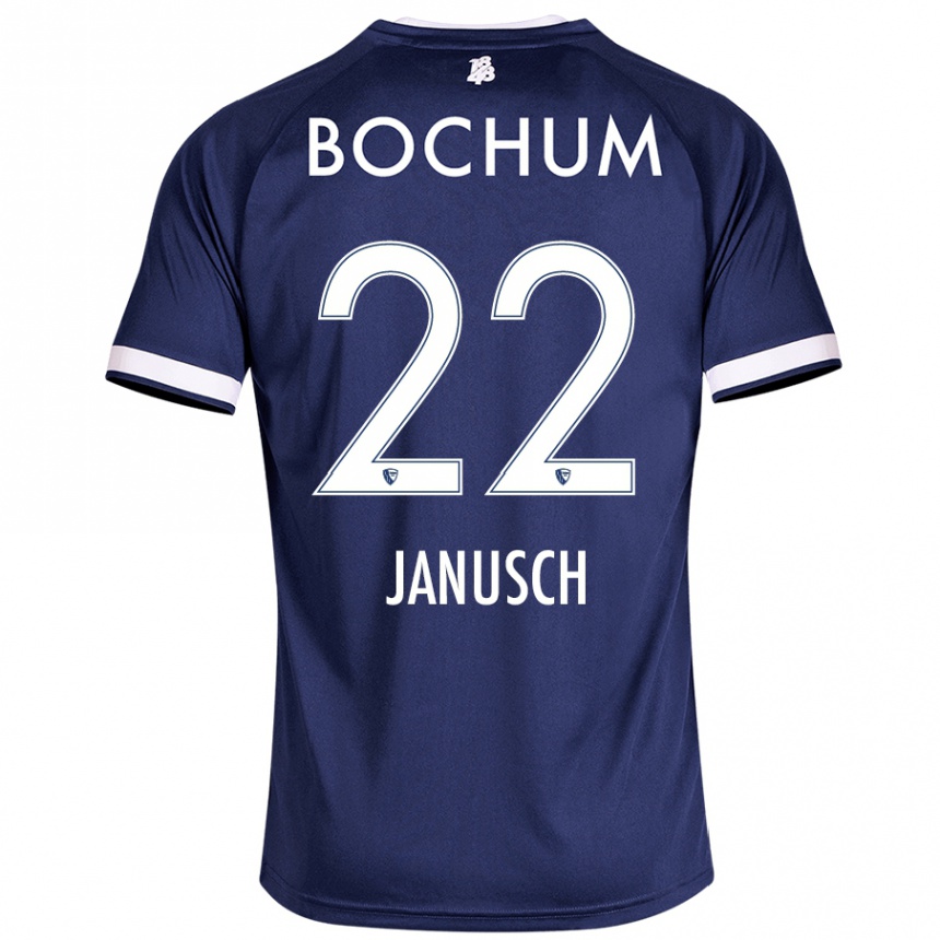 Women Football Thees Janusch #22 Dark Blue Home Jersey 2024/25 T-Shirt Nz