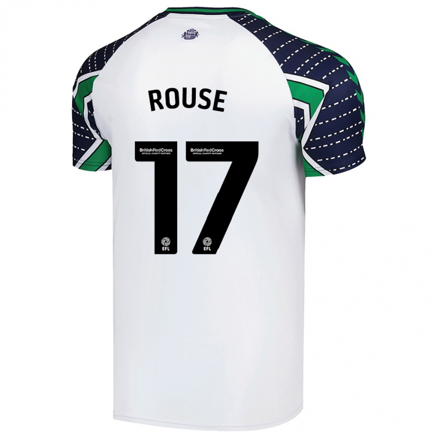 Women Football Mollie Rouse #17 White Away Jersey 2024/25 T-Shirt Nz