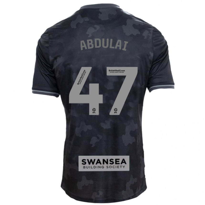 Women Football Azeem Abdulai #47 Black Away Jersey 2024/25 T-Shirt Nz