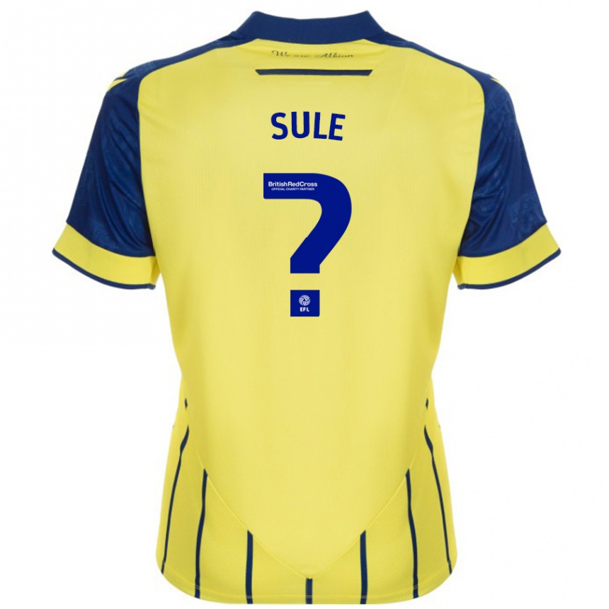 Women Football Eseosa Sule #0 Yellow Blue Away Jersey 2024/25 T-Shirt Nz