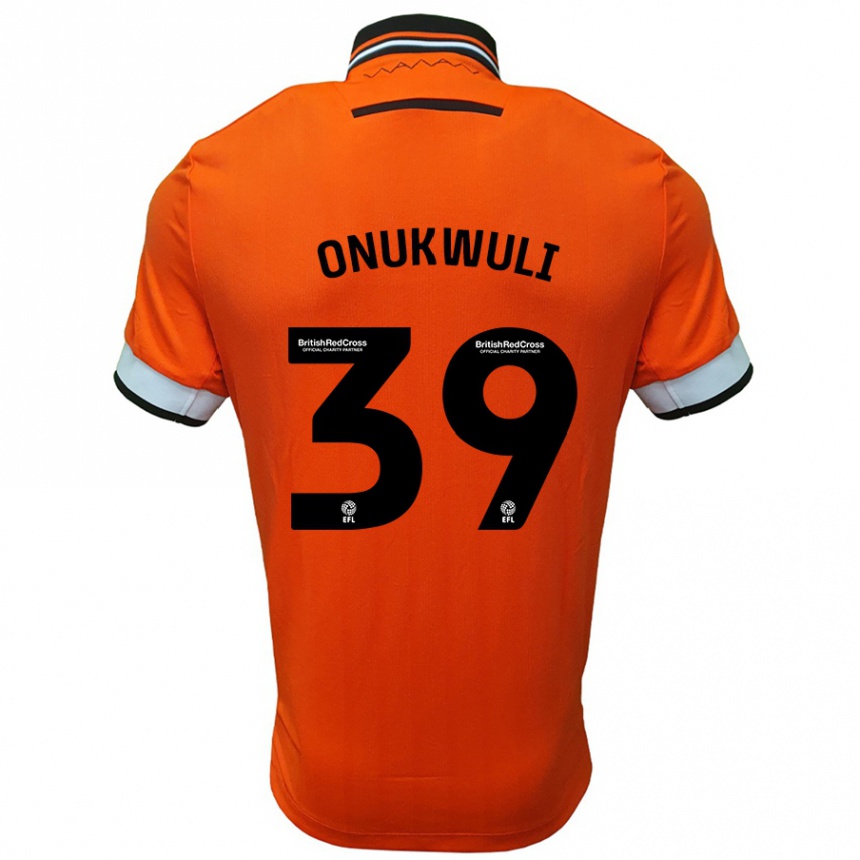 Women Football Favour Onukwuli #39 Orange White Away Jersey 2024/25 T-Shirt Nz