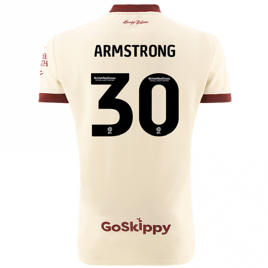 Women Football Sinclair Armstrong #30 Cream White Away Jersey 2024/25 T-Shirt Nz