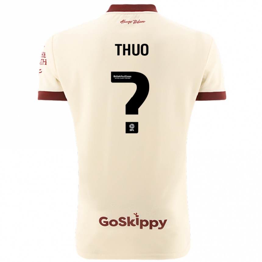 Women Football Mark Thuo #0 Cream White Away Jersey 2024/25 T-Shirt Nz