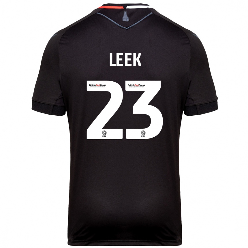 Women Football Ellie Leek #23 Black Away Jersey 2024/25 T-Shirt Nz