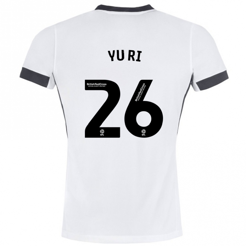 Women Football Choe Yu-Ri #26 White Black Away Jersey 2024/25 T-Shirt Nz