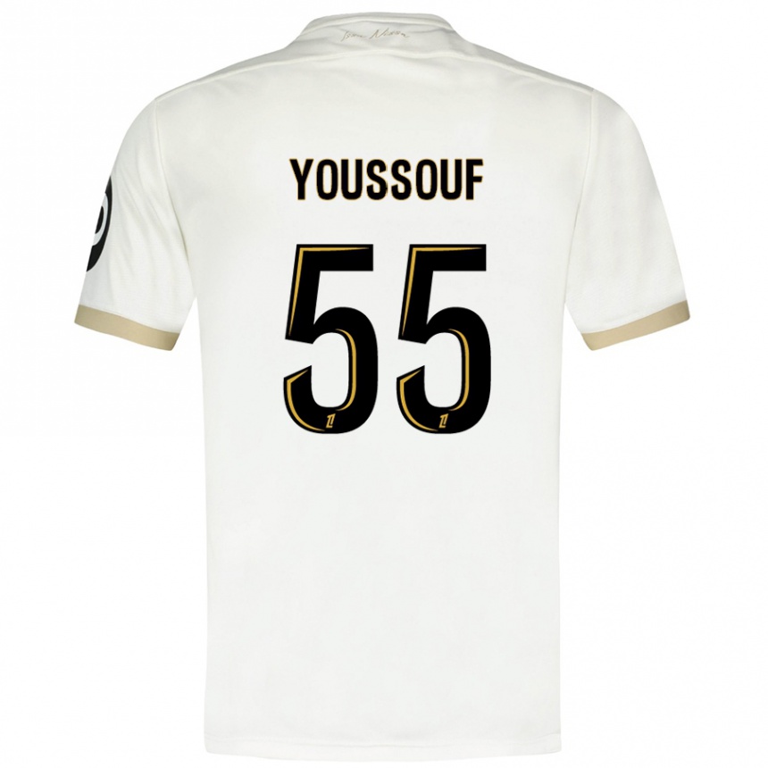 Women Football Youssouf Ndayishimiye #55 White Gold Away Jersey 2024/25 T-Shirt Nz