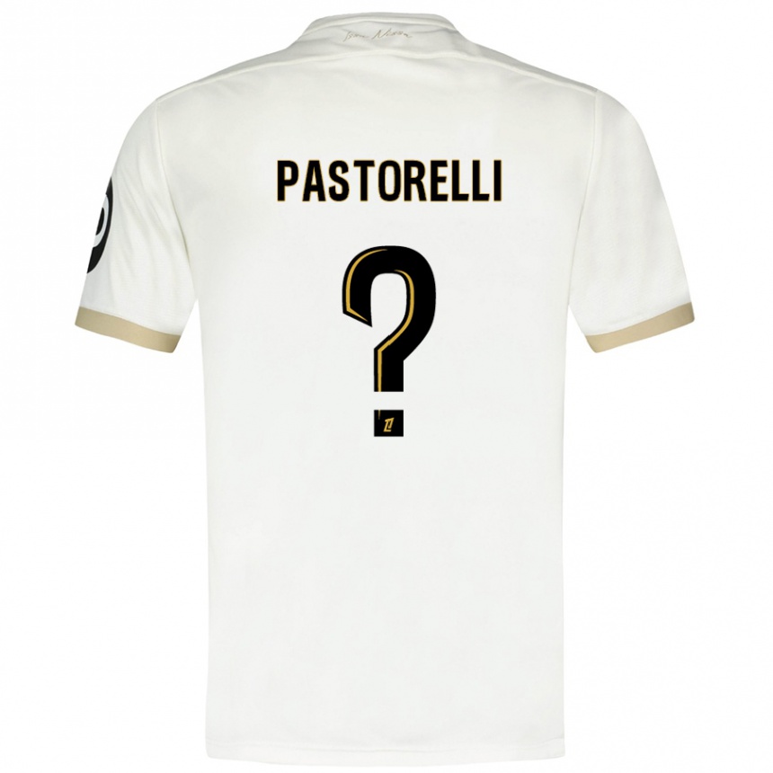 Women Football Julien Pastorelli #0 White Gold Away Jersey 2024/25 T-Shirt Nz