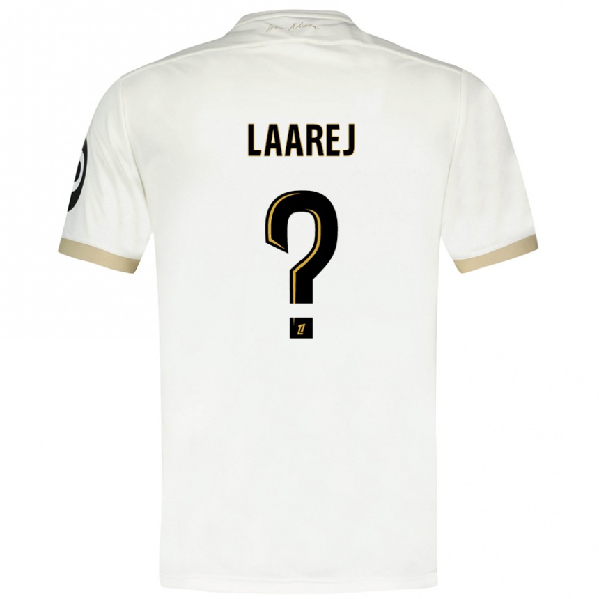 Women Football Nassim Laarej #0 White Gold Away Jersey 2024/25 T-Shirt Nz