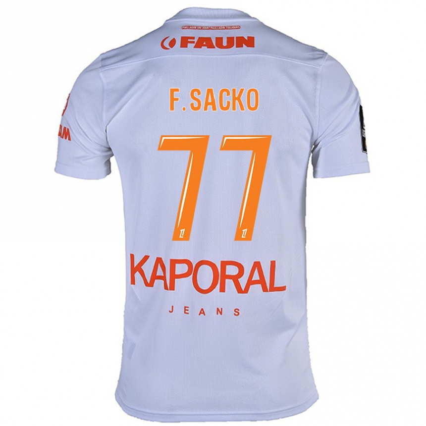 Women Football Falaye Sacko #77 White Away Jersey 2024/25 T-Shirt Nz