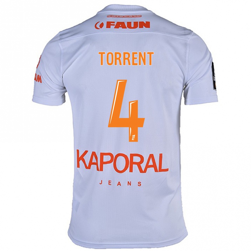 Women Football Marion Torrent #4 White Away Jersey 2024/25 T-Shirt Nz