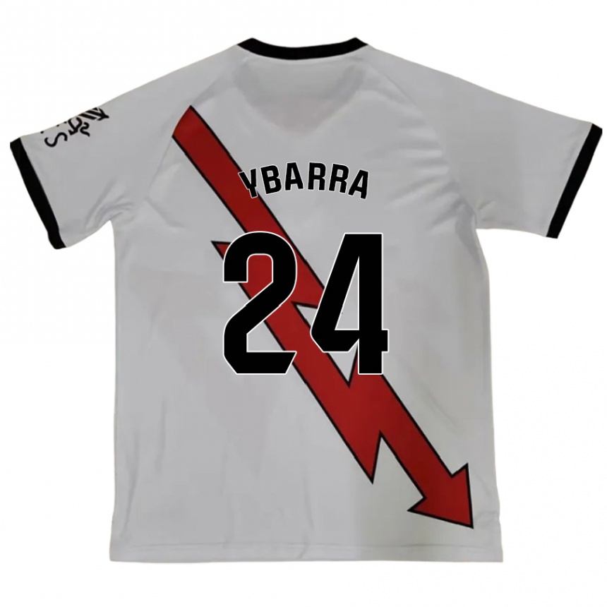 Women Football Juan Ybarra #24 Red Away Jersey 2024/25 T-Shirt Nz