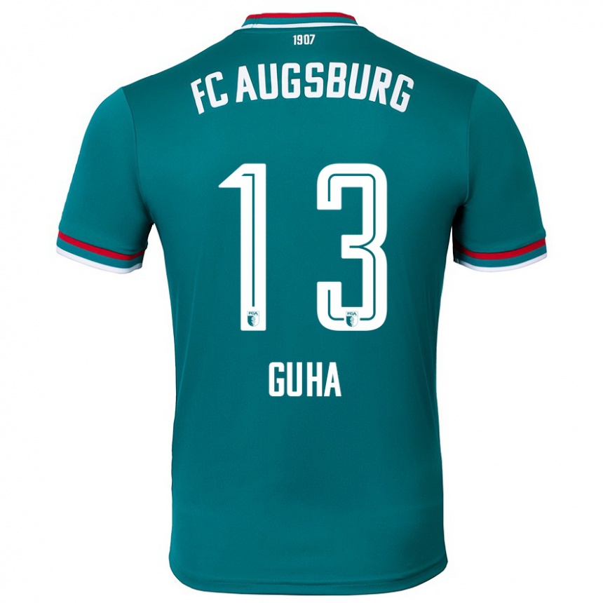 Women Football Felix Guha #13 Dark Green Away Jersey 2024/25 T-Shirt Nz