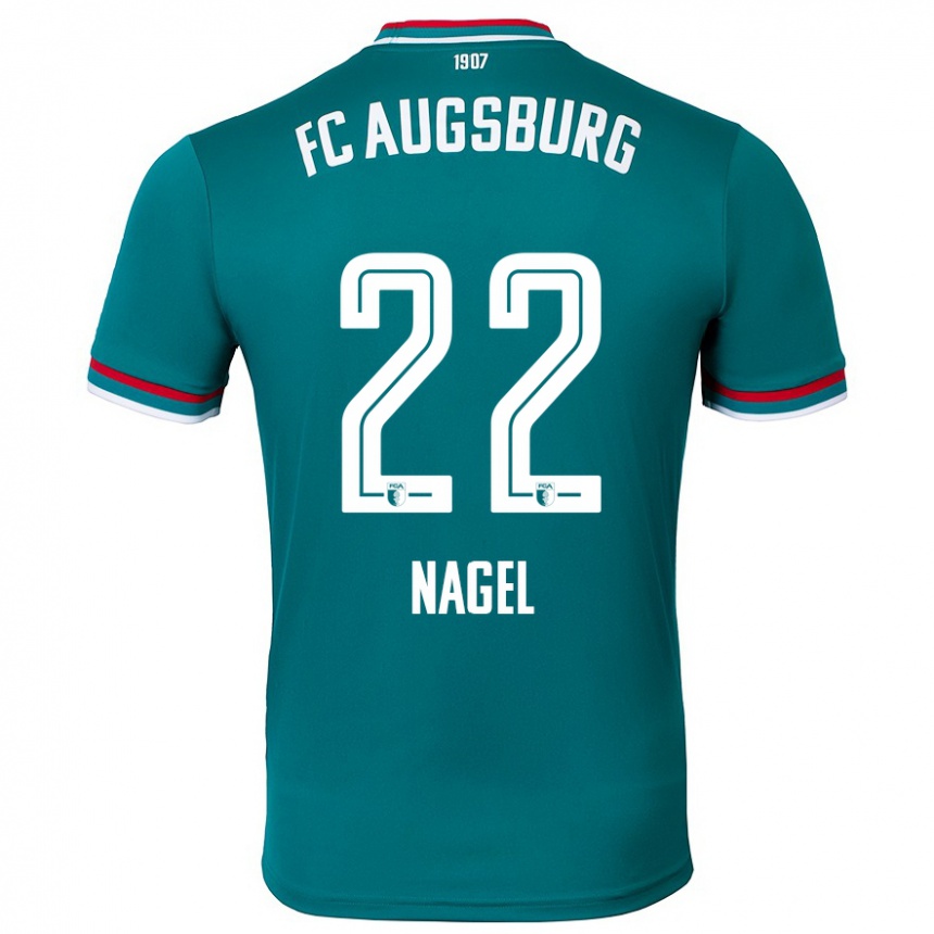 Women Football Timo Nagel #22 Dark Green Away Jersey 2024/25 T-Shirt Nz