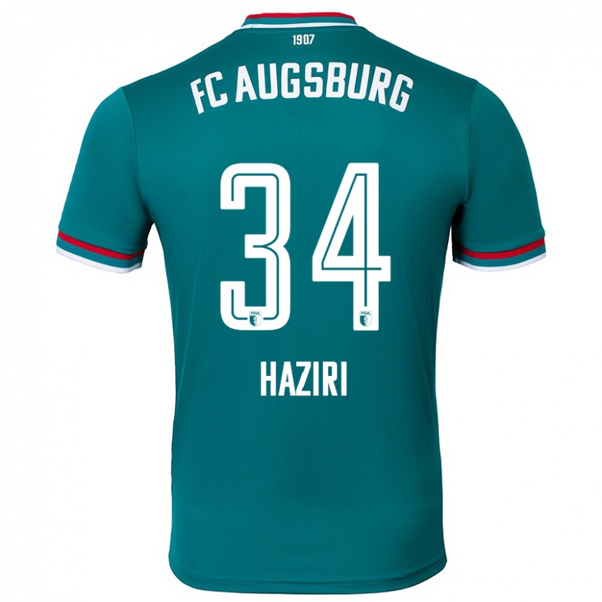 Women Football Edi Haziri #34 Dark Green Away Jersey 2024/25 T-Shirt Nz