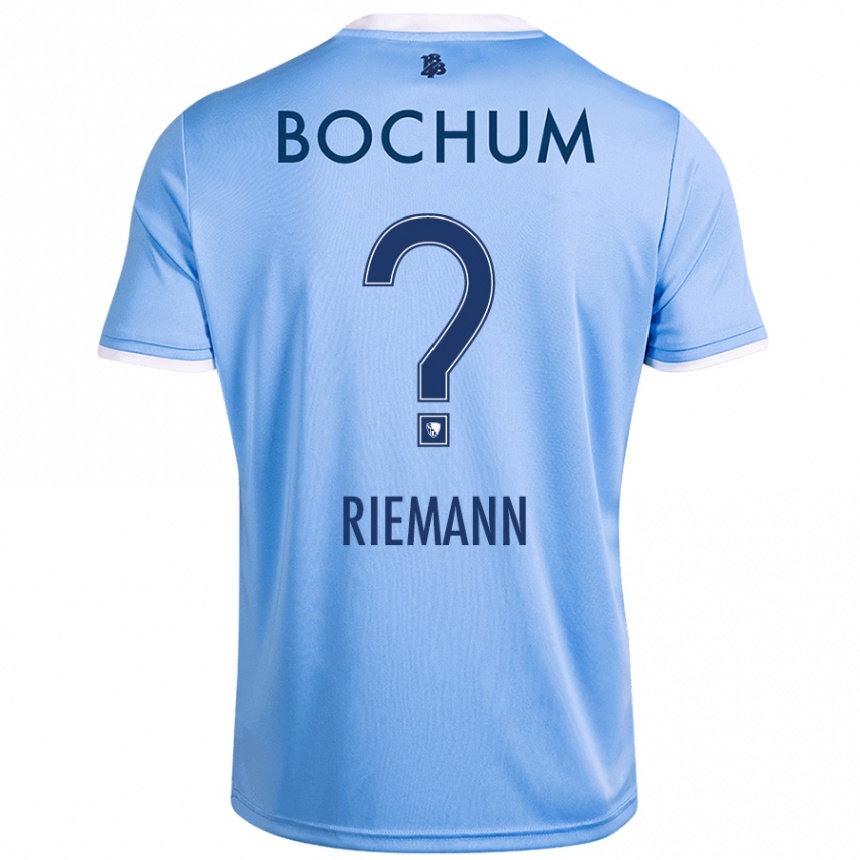 Women Football Manuel Riemann #0 Sky Blue Away Jersey 2024/25 T-Shirt Nz