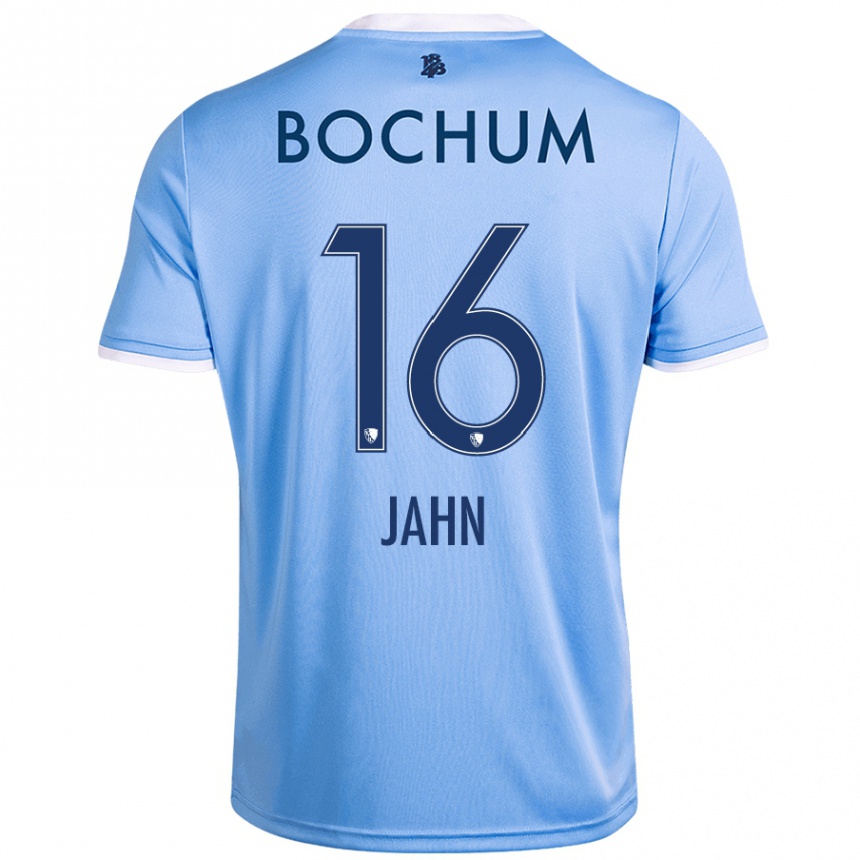 Women Football Niklas Jahn #16 Sky Blue Away Jersey 2024/25 T-Shirt Nz